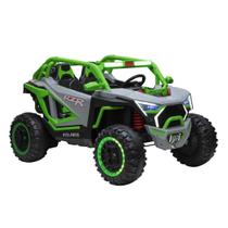 Carro Elétrico Infantil Compacto Jipe Off Road 4x4 Utv Verde com Controle Remoto Zippy Toys