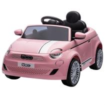 Carro Elétrico Infantil Fiat 500 Som Luz Controle Remoto