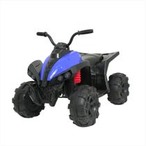 Carro Elétrico Infantil Jipe Azul 12V Luz Led Bivolt Música