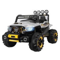 Carro Elétrico Infantil Jipe Off Road 12v 4x4 Super Cross Cinza C/ Luz Zippy Toys Carro Elétrico Infantil Jipe Off Road 12v 4x4 Super Cross Cinza C/ Luz Zippy Toys