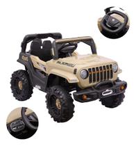 Carro Elétrico Infantil Jipe Off-road 12v Bege Zippy Toys