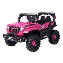 Carro eletrico infantil jipe off road 12v rosa - zippy toys Carro eletrico infantil jipe off road 12v rosa - zippy toys