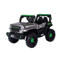 Carro Elétrico Infantil Jipe Off-Road Cinza 12V com Controle Remoto Zippy Toys - 10495