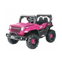 Carro Elétrico Infantil Jipe Off Road Rosa 12V com Controle Remoto Zippy Toys - 10542