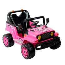 Carro Elétrico Infantil Jipe Ranger Rosa Peg Perego 12V