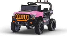 Carro Elétrico Infantil Jipe Titan XR 12V Rosa Bang Toys