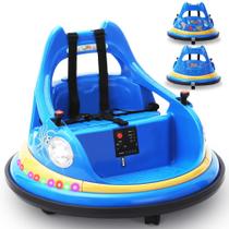 Carro Elétrico Infantil Kiddokidz 12V Azul com Para-choque