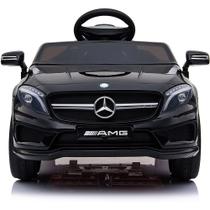 Carro Elétrico Infantil Mercedes-benz 12v com 2 Motores e Controle Remoto Preto - BANG TOYS