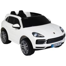 Carro Elétrico Infantil Porsche Cayenne S 12V Branco Bel Carro Elétrico Infantil Porsche Cayenne S 12V Branco Bel