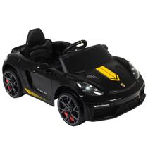 Carro Elétrico Infantil Porsche Spyder 718RS PX 12V Preto BEL
