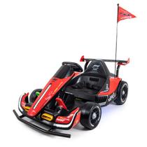 Carro Elétrico Infantil Speed Kart Com Controle Remoto Conect Brinq Bateria 12 V, Luzes e Sons