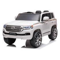 Carro eletrico infantil toyota land cruiser 12v branco - zippy toys Carro eletrico infantil toyota land cruiser 12v branco - zippy toys