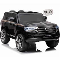 Carro eletrico infantil toyota land cruiser 12v preto - zippy toys
