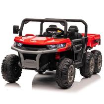Carro Eletrico Infantil Trator 4x4 12v 2 Lugares com Caçamba C Remoto