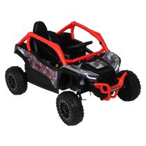 Carro Elétrico Infantil UTV 4x4 Kawasaki KRX 1000 24V Vermelho Bel Off Road de Luxo