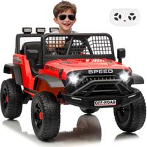 Carro Elétrico Infantil VeezyGo 24V 4x4 com Controle Remoto, Vermelho Carro Elétrico Infantil VeezyGo 24V 4x4 com Controle Remoto, Vermelho