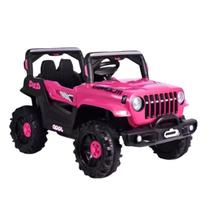 Carro Elétrico Jipe Off Road Rosa 12v