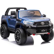 Carro Elétrico Jipe Toyota Hilux 12V Azul Bang Toys
