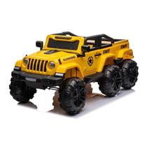Carro Elétrico Jipe Truck Off Road Amarelo 12V C/R - Shiny