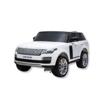 Carro eletrico range rover branco 24v com controle remoto -shiny toys