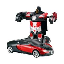 Carro Elétrico RC 2 Em 1 Para Meninos, Robô De Transformação Com Deformação Por Um Toque, Modelo De Carro Elétrico RC 2 Em 1 Para Meninos, Robô De Transformação Com Deformação Por Um Toque, Modelo De