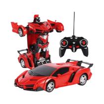 Carro Elétrico RC Para Meninos 2 Em 1 Transformação Robô Veículo Esportivo Modelo Controle Remoto Carro Elétrico RC Para Meninos 2 Em 1 Transformação Robô Veículo Esportivo Modelo Controle Remoto