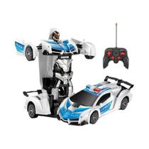 Carro Elétrico RC Para Meninos 2 Em 1 Transformação Robô Veículo Esportivo Modelo Controle Remoto