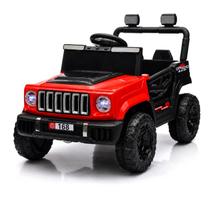 Carro Elétrico Vermelho 12V Bluetooth USB Músicas Buzina Som De Motor Porta Que Abre - Bang Toys