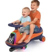 Carro Elétrico Wiggle ANPABO 12V para 2 Pessoas com Bluetooth, Laranja Carro Elétrico Wiggle ANPABO 12V para 2 Pessoas com Bluetooth, Laranja