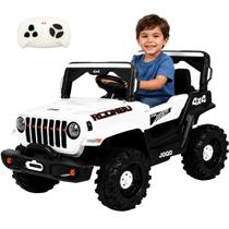 Carro Eletrico Zippy Toys Jeep Wrangler Rubicon 12V CR Branco