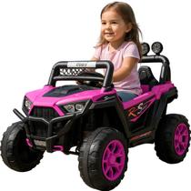 Carro Eletrico Zippy Toys Jipe UTV RS1000 12V Controle Rosa