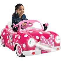 Carro Eletrico Zippy Toys Minnie Mouse 6V com Controle Rosa