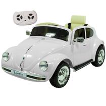 Carro Eletrico Zippy Toys Volkswagen Fusca Beetle Branco 12V CR