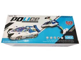 Carro Espaçonave Bate e Volta Luz e Som Policia - NEW