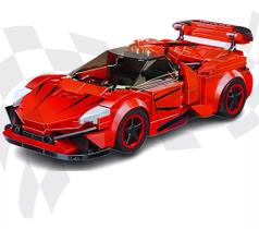 Carro Esportivo Blocos De Montar 288 Peças Corvette Vermelho Carro Esportivo Blocos De Montar 288 Peças Corvette Vermelho