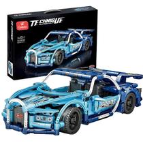 Carro Esportivo De Montar Azul 509 Peças CBS0095 - Castela