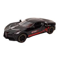 Carro Esportivo Miniatura Bugatti Escala 1:43 Preto 6843-06S