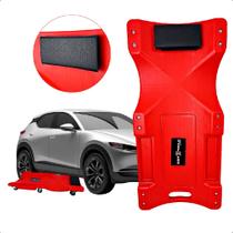 Carro esteira vermelho mecanico com encosto capacidade 150kg