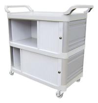 Carro Extra Triplex - Fechamento Lateral E Portas-bralimpia Prateado Carro Extra Triplex - Fechamento Lateral E Portas-bralimpia Prateado