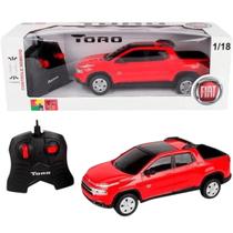 Carro Fiat Toro Vermelho c/ Controle Remoto Colecionável CKS