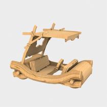 Carro Flintstone Miniatura 3D Corte à Laser em MDF - Neusa Artesanatos