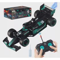 Carro Formula1 Controle Remoto Recarregável Solta Fumaça(VR Carro Formula1 Controle Remoto Recarregável Solta Fumaça(VR