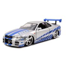 Carro Fundido Jada Toys Fast & Furious - Nissan Skyline R34 Brian (1:24)