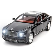 Carro fundido sob pressão BDTCTK compatível com Bentley Mulsanne em escala 1:24