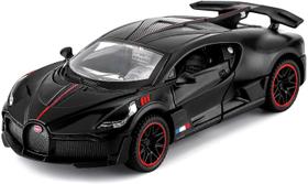 Carro fundido sob pressão Bugatti Divo Zinc Alloy 1:32 com LED para crianças