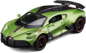 Carro fundido sob pressão Bugatti Divo Zinc Alloy 1:32 com LED para crianças