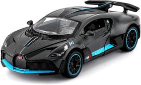 Carro fundido sob pressão Bugatti Divo Zinc Alloy 1:32 com LED para crianças