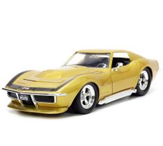 Carro fundido sob pressão Jada Toys Big Time Muscle 1969 Chevy Corvette Carro fundido sob pressão Jada Toys Big Time Muscle 1969 Chevy Corvette