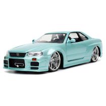 Carro fundido sob pressão Jada Toys Fast & Furious 1:24 Brian's Nissan GT-R