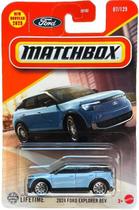Carro fundido sob pressão Matchbox Ford Explorer BEV 2024 escala 1:64 azul
